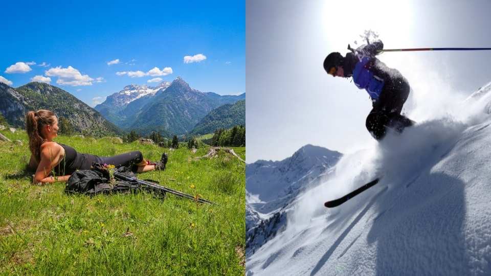 Sommerurlaub und Wandern in den Alpen